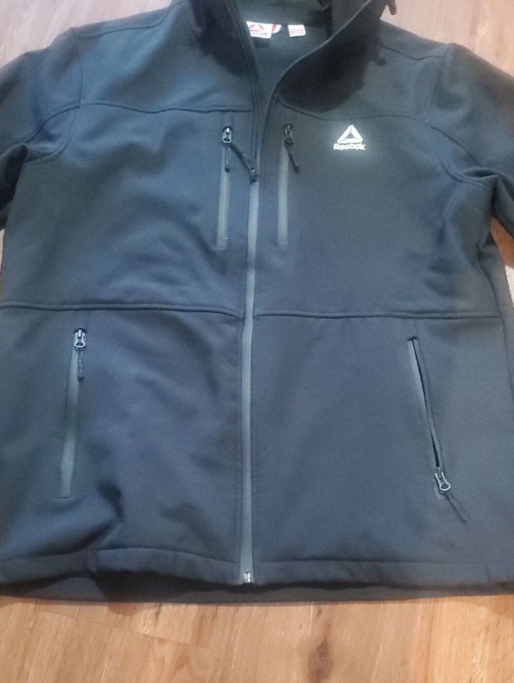 Reebok Men's Black Hooded Performance Jacket